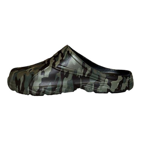 GH Bass Womens Field Clog Flats Camo Blevel Green Brown 11M New - Picture 3 of 9